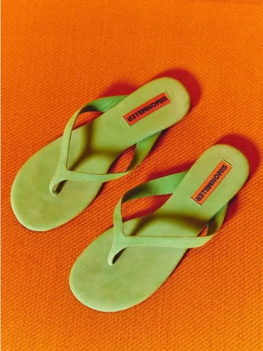 Simon Miller Suede Lime Green Sandals